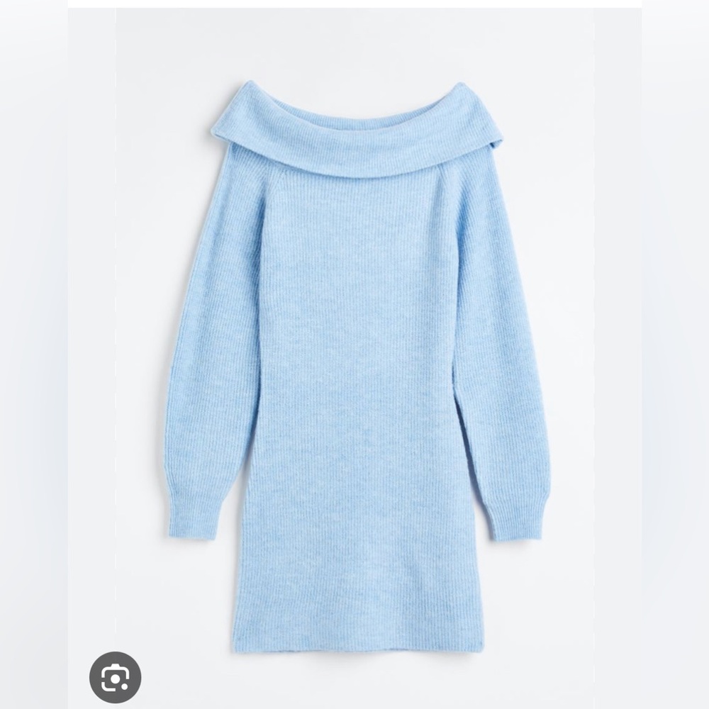 SOLD OUT WORN ONCE H&M off the shoulder body con sweater dress size S